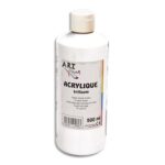 ART PLUS Acrylique brillante 500ml Blanc