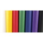 CLAIREFONTAINE Rouleau de papier Kraft couleur 65g. Format 3x0,7m. Coloris vifs assortis en présentoir