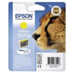 EPSON Cartouche Jet d'Encre DURABrite Ultra Jaune ''Guépard'' (T0714) - C13T07144012