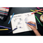 STABILO pointMax stylo-feutre pointe moyenne - Pochette de 4 stylos-feutres - Noir/Bleu/Rouge/Vert – Image 4