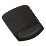 FELLOWES Tapis de souris repose-poignets PlushTouch Noir 9252003