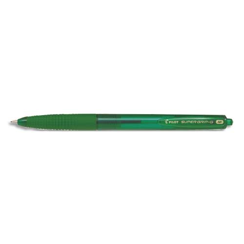 381967_d1.jpg PILOT Stylo bille SUPER GRIP G rétractable pointe moyenne encre Vert – Image 1