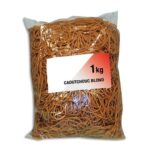 WONDAY Sac de 1kg d'élastique en caoutchouc blond étroit 100x1,8mm