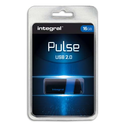 383405_d1-1.jpg INTEGRAL Clé USB 2.0 PULSE 16Go Bleue INFD16GBPULSEBL – Image 1