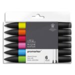 WINSOR & NEWTON Set de 6 feutres promarker tons vibrants