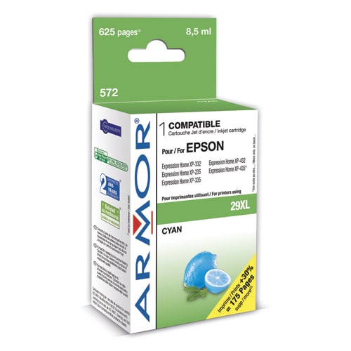 384059_d1-1.jpg ARMOR Cartouche Jet d'encre compatible pour EPSON Cyan T2992XL K12665 – Image 1
