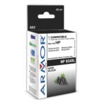 ARMOR Cartouche Jet d'encre reman pour HP 934XL Noir C2P23AE K20590OW avec gestion des niveaux d'encre