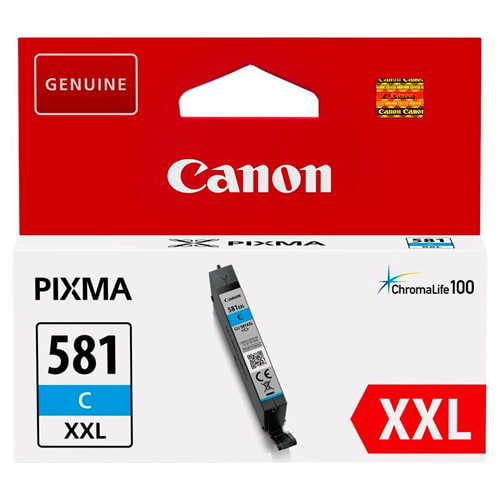 384811_d1-1.jpg CANON Cartouche Jet d'encre 581 Cyan XXL 1995C001 – Image 1