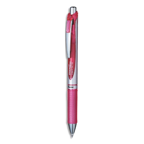 385132_d1.jpg PENTEL Stylo à bille energel rétractable 0,7 mm. Encre à pigment infalsifiable Rose. – Image 1