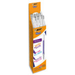 BIC Gel-ocity Illusion Recharges Stylo Gel Effaçable Pointe Moyenne (0,7 mm) - Violet
