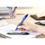 BIC Gel-ocity Quick Dry Stylos-Gel Rétractables Pointe Moyenne (0,7 mm) - Noir – Image 4