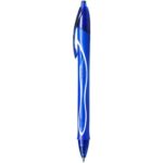 BIC Gel-ocity Quick Dry Stylos-Gel Rétractables Pointe Moyenne (0,7 mm) - Bleu – Image 2