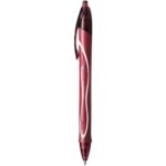 BIC Gel-ocity Quick Dry Stylos-Gel Rétractables Pointe Moyenne (0,7 mm) - Rouge – Image 2