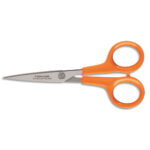 FISKARS Ciseaux Classic Micro-Tip Orange ambidextre, Longueur 13 cm pour travaux minutieux et spécifiques