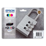 EPSON Multipack Cartouches Jet d'Encre DURABrite Ultra 4coul N/C/M/J ''Cadenas'' 35 (T3586) C13T35864010