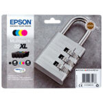 EPSON Multipack Cartouches Jet d'Encre DURABrite Ultra 4coul N/C/M/J ''Cadenas''35XL (T3596) C13T35964010