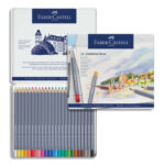 FABER CASTELL Etui de 24 crayons de couleur GOLDFABER aquarellables. Coloris assortis