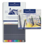 FABER CASTELL Etui de 24 crayons de couleur GOLDFABER. Coloris assortis