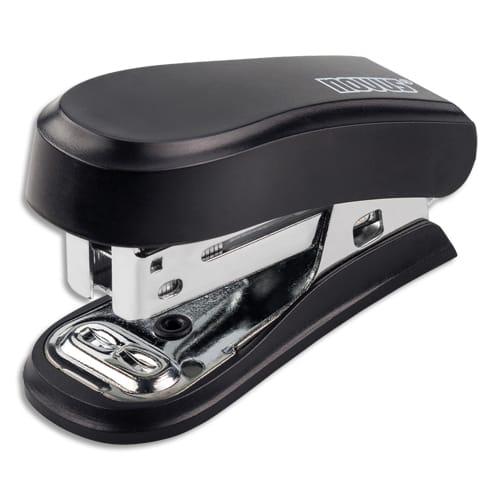 387575_d1.jpg NOVUS Mini agrafeuse Noire en métal ABS, capacité 12 feuilles, livrée avec 320 agrafes 24/6 et ôte-agrafe – Image 1