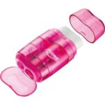 MAPED Taille-crayons gomme CONNECT TRANSLU 2 TROUS, (en présentoir) – Image 4