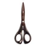 MAPED Ciseaux Expert TITANIUM 17 cm Noir, anneaux ergonomiques, lame revêtement titane. Garantie à vie