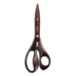 MAPED Ciseau Expert TITANIUM 21cm Noir,anneaux ergonomiques,lame revêtement titane.Garantie à vie,blister