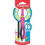 MAPED Compas bague KIDZ 360 sous blister, hauteur 8 cm, chape tourne à 360 trace des cercles facilement. – Image 2