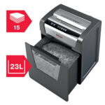REXEL Destructeur de documents Momentum X415 P-4,coupe croisée,4x40mm,15 feuilles,23 litres,2104576EU – Image 2