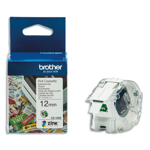 393417_d1-1.jpg BROTHER Ruban CZ adhésif repositionnable pour VC-500W, 12 mm x 5m CZ1002 – Image 1