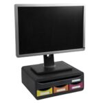 EXACOMPTA Module classement TOOLBOX MINI 4T, 1 format A4+, 3 rangements L27 H13,4xP35,5 cm Noir/Arl – Image 3