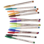 BIC Ecriture Cristal Multicolour Stylos-Bille Pointe Large (1,6 mm) - Couleurs Assorties, Pochette de 15 – Image 2