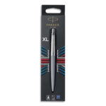 PARKER Stylo bille Jotter XL Gris mat, pointe moyenne encre Bleue