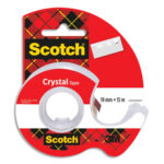SCOTCH Ruban adhésif Crystal transparent 19mmx15m, sur dévidoir
