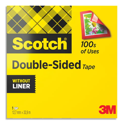 395539_d1.jpg SCOTCH Ruban adhésif double face, 12 mm x 33 m, en boîte individuelle – Image 1