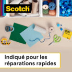 SCOTCH Ruban adhésif double face, 12 mm x 33 m, en boîte individuelle – Image 4