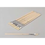 O'COLOR Sachet de 10 pinceaux à colle en soie de porc n°2 - Longueur 17,1 cm