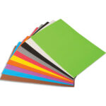 O'COLOR Sachet de 10 feuilles de caoutchouc, format 20x30 cm, couleurs assorties