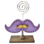 GRAINE CREATIVE Porte-photo en bois moustache format 100 x 40 x 120 mm, à décorer