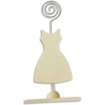 GRAINE CREATIVE Porte-photo en bois robe format 100 x 40 x 150 mm, à décorer