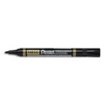 PENTEL Marqueur permanent N850 Pointe ogive, encre indélébile à base alcool. Noir