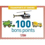 LITO DIFFUSION Boîte de 100 bons points transports et engins, format 7,8 x 5,7 cm