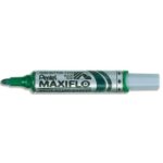 PENTEL Marqueur effaçable sec tableaux Blancs pointe ogive large encre liquide base alcool Verte MAXIFLO
