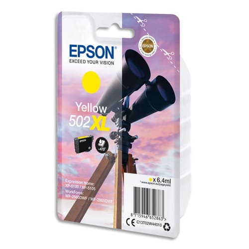 415668_d1-1.jpg EPSON Cartouche Jet d'Encre Yellow XL ''Jumelles'' 502 (T02W4) - C13T02W44010 – Image 1