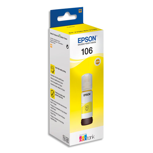 415715_d1-1.jpg EPSON Bouteille Jet d'Encre 106 EcoTank Yellow (T00R4) - C13T00R440 – Image 1