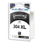 ARMOR Cartouche compatible Jet d'encre Noir HP 304XL B20641R1