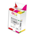 OWA Pack de 3 cartouches compatibles Jet d'encre Cyan, Magenta, Jaune HP 940XL K10424OW