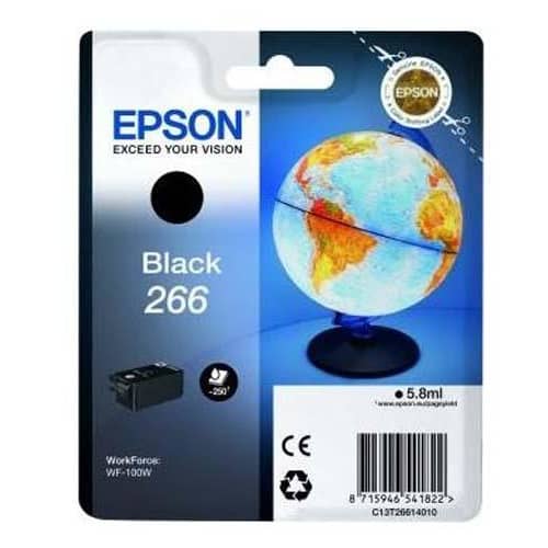 417237_d1-1.jpg EPSON Cartouche Jet d'Encre DURABrite Ultra Noir ''Globe'' 266 (T2661) - C13T26614010 – Image 1
