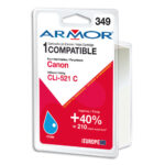 ARMOR Cartouche compatible Jet d'encre Cyan CANON CLi-521 B12466R1