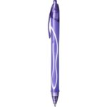 BIC Gel-ocity Quick Dry Stylos-Gel Rétractables Pointe Moyenne (0,7 mm) - Violet – Image 2