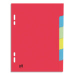 ELBA Intercalaires 17x22 cm / cartons 6 touches